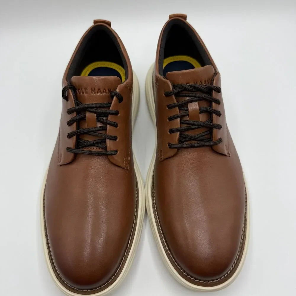 Cole Haan Grand + Ultra Oxford British Tan Leather Mens Size 8M